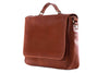 Umhängetasche Leder Hellbraun Seitenansicht | Classic Brief