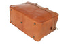 Reisetasche aus braunem Kalbsleder Bodenansicht | Traveller's Duffle